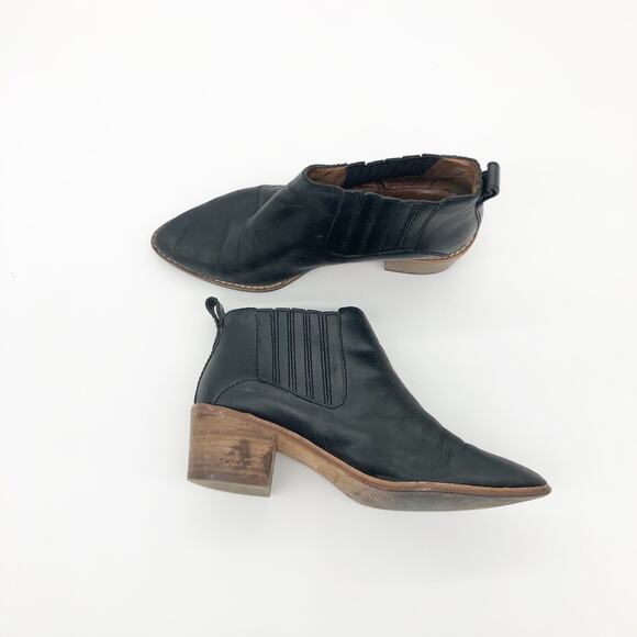 Madewell The Bonham Boot Size 7.5 Black Ankle Leather Comfort Chelsea Western - Picture 8 of 11
